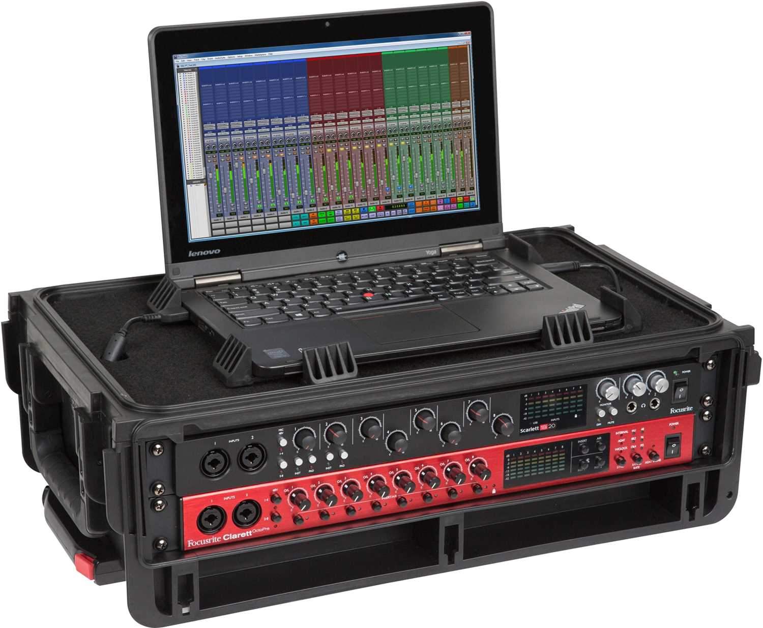 SKB 1SKB-ISF2U Injection Molded Laptop & 2U Rack Case - Your Ultimate Studio Gear Protector