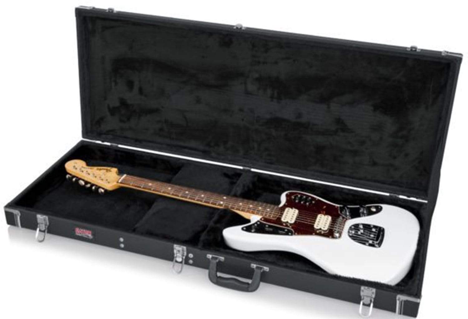 Gator Deluxe Wood Case for Jaguar Style Guitars - Protect and Transport Your Guitar in Style