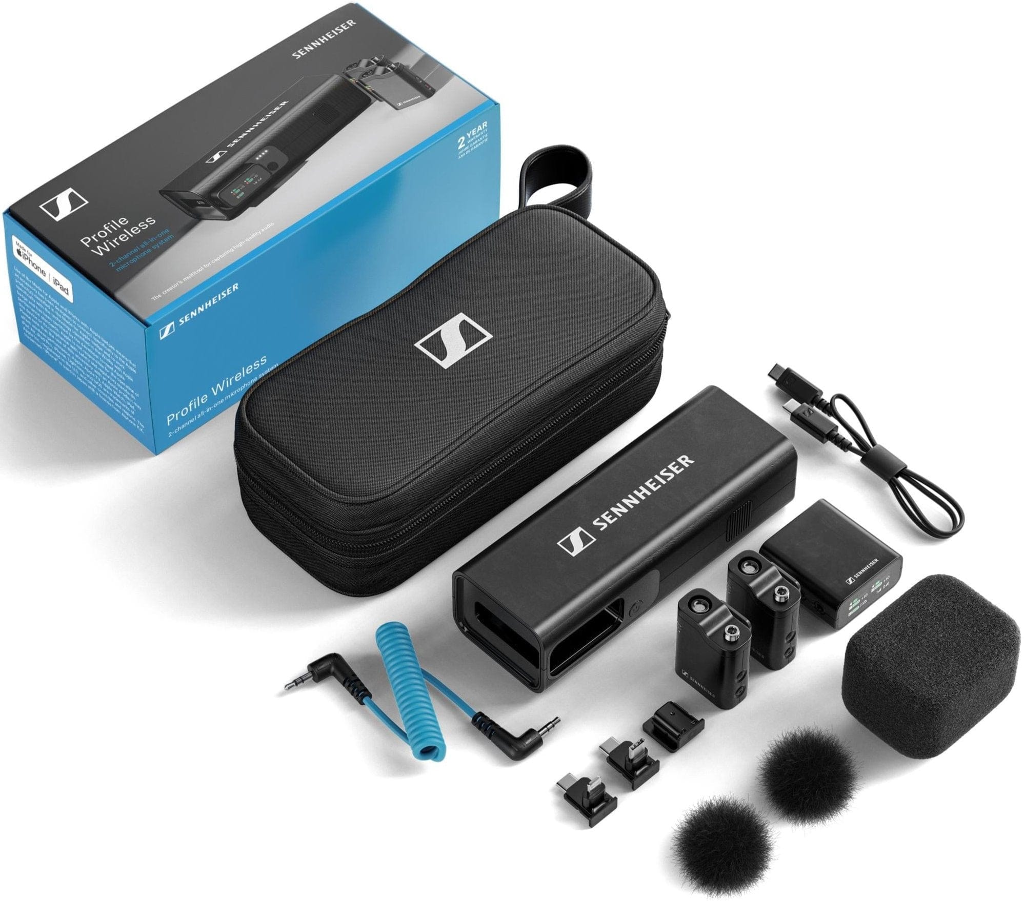 Sennheiser Profile Wireless 2-Channel Wireless Microphone System - Capture High-Quality Audio Effortlessly