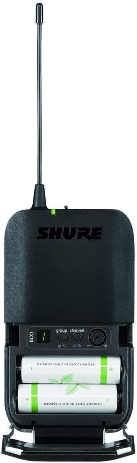 Shure BLX14 Wireless Instrument System with Beta 98H/C Clip-on Gooseneck Microphone - The Ultimate Choice for Exceptional Audio Performance on Stage