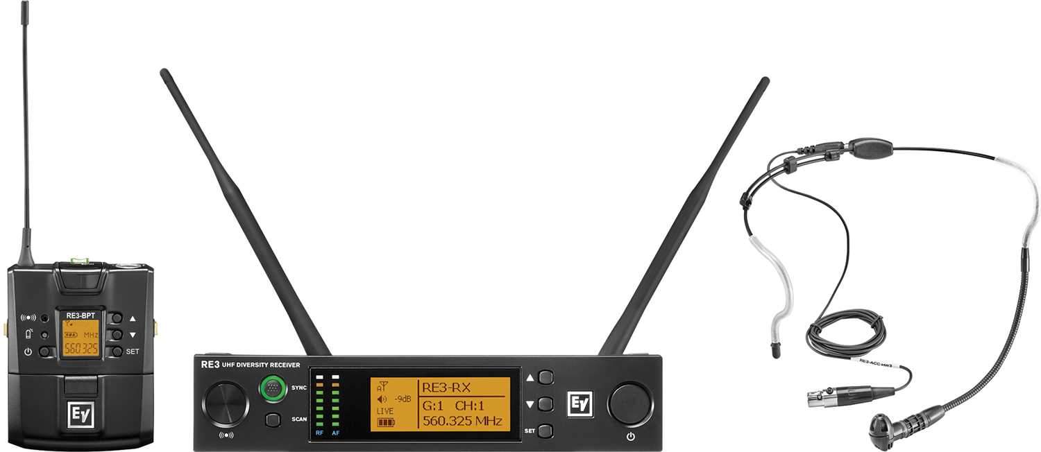 Electro-Voice RE3 BPHW 6M Wireless Headset Mic Set - Superior Sound for Every Use