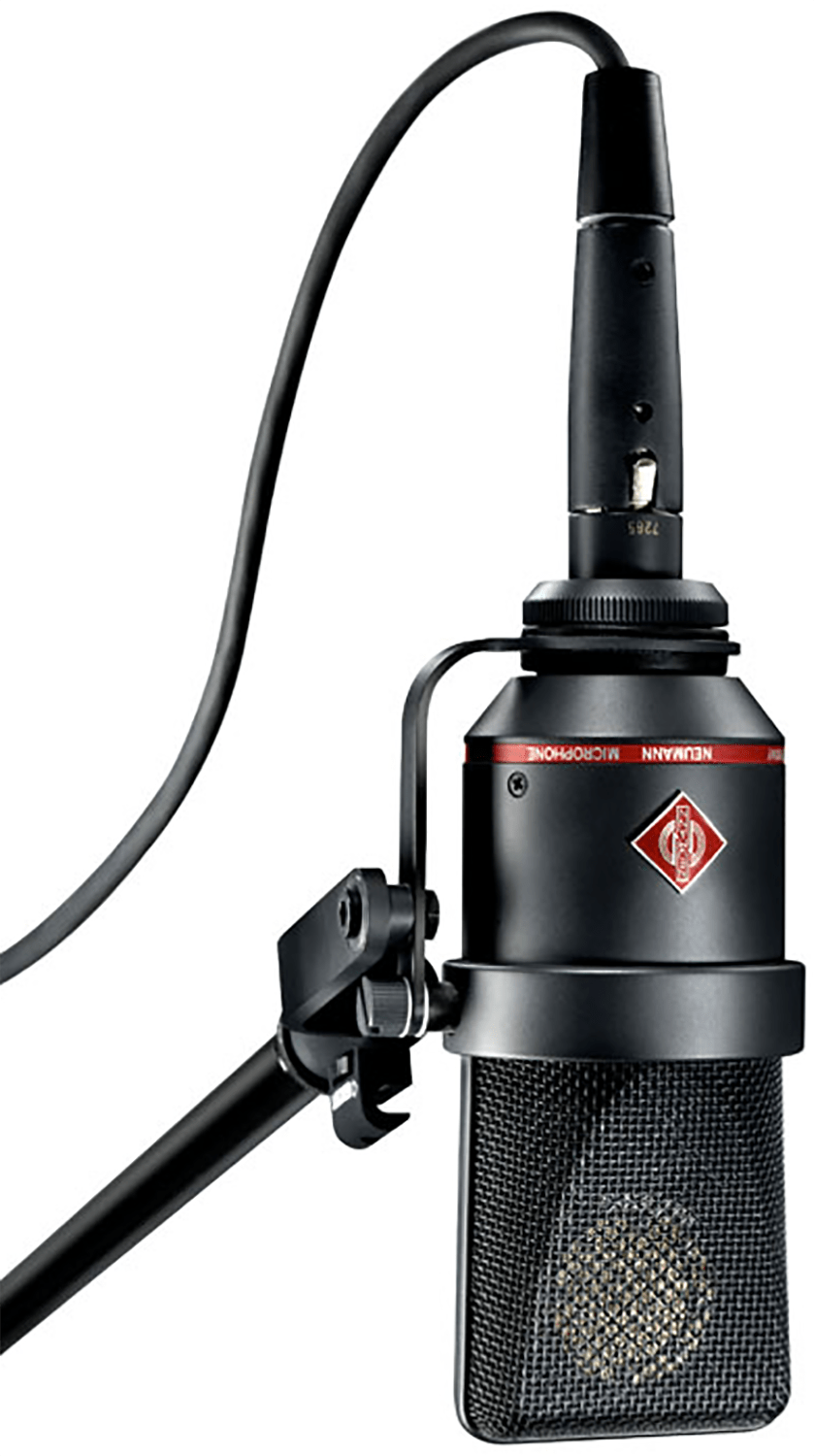 Neumann TLM-170-R-MT K 89 Capsule Multipattern Microphone - Sleek Matte Black with Tilting Side Bracket