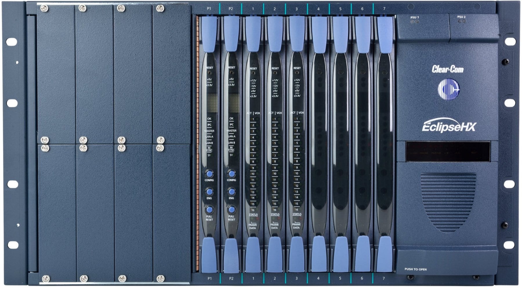 Clear-Com Eclipse HX-MEDIAN-16P High-Performance 16-Port Intercom Frame