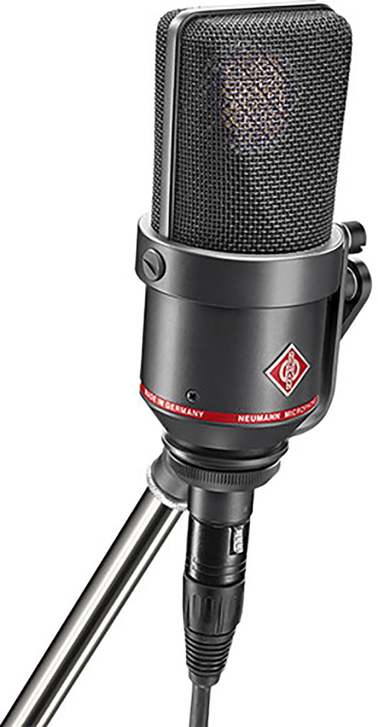 Neumann TLM-170-R-MT K 89 Capsule Multipattern Microphone - Sleek Matte Black with Tilting Side Bracket