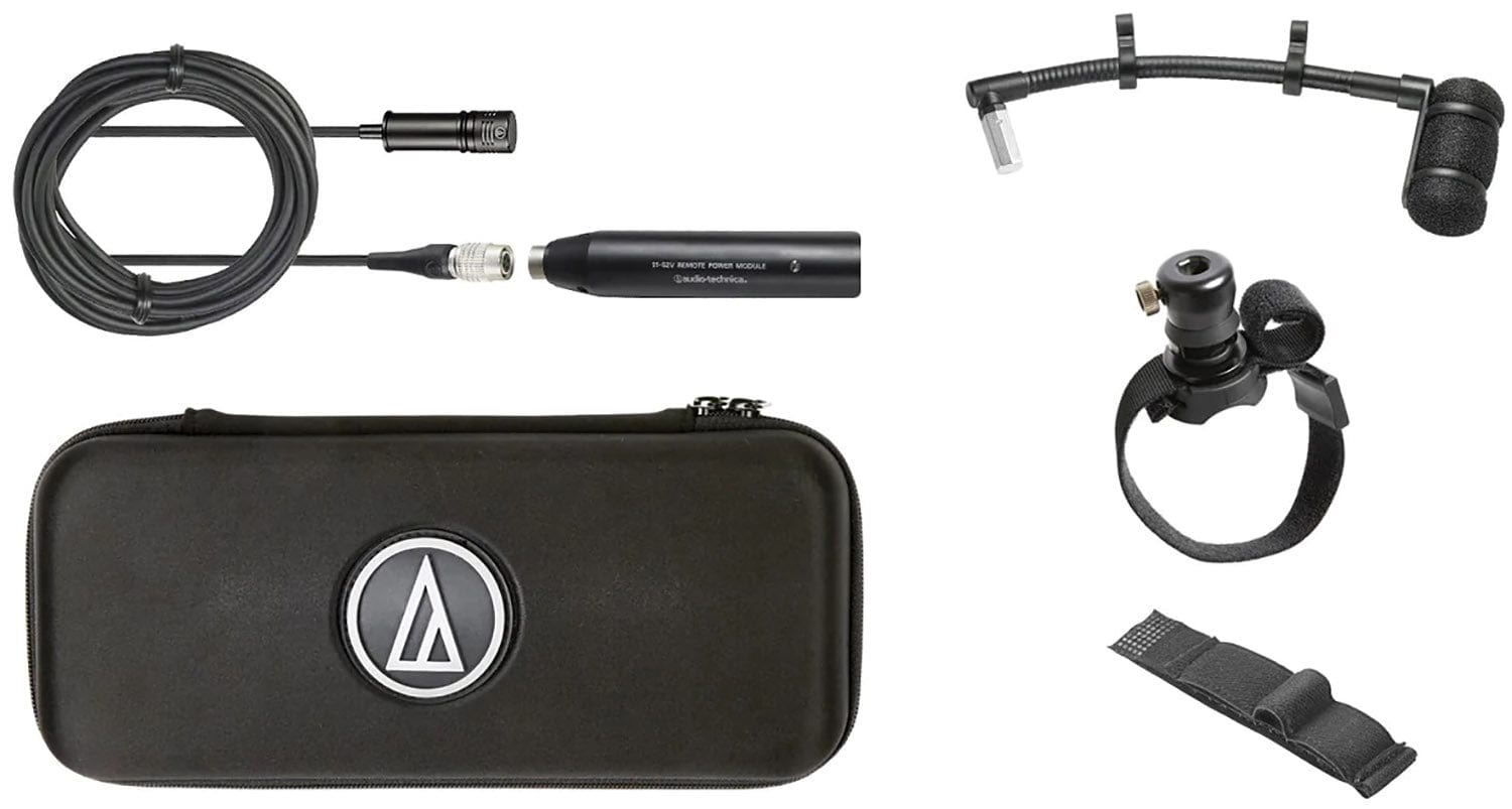 Audio-Technica ATM350W Woodwind Instrument Microphone with Mount and 5-Inch Gooseneck