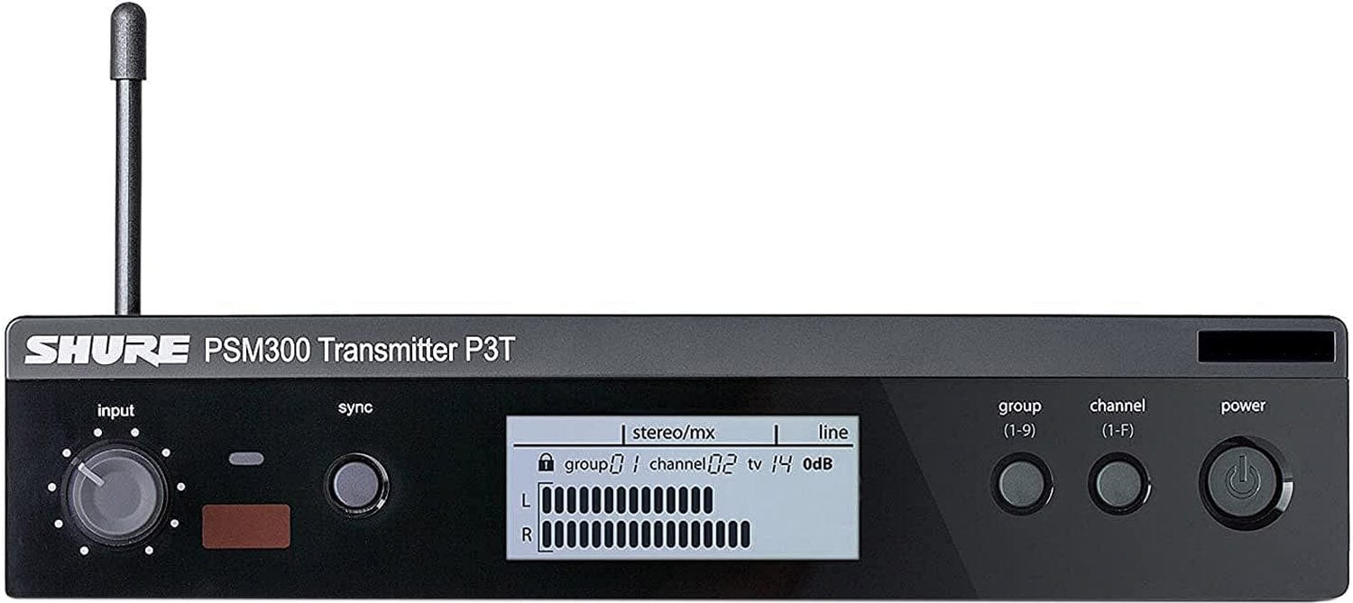 Shure P3TRA215CL-G20 Wireless Personal Monitor System for PSM300 - Clear, High-Performance G20 Band