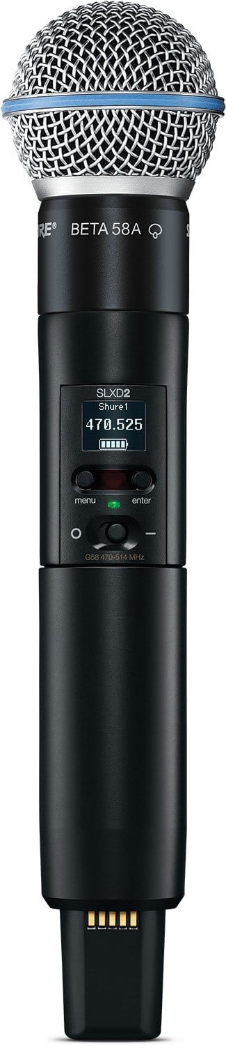 Shure SLXD24D/B58 G58 Dual Wireless System with BETA 58 - The Ultimate Wireless Solution
