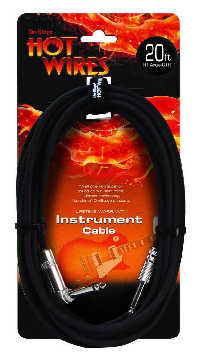 On Stage 20Ft Right Angle Instrument Cable - Your Reliable Sound Partner