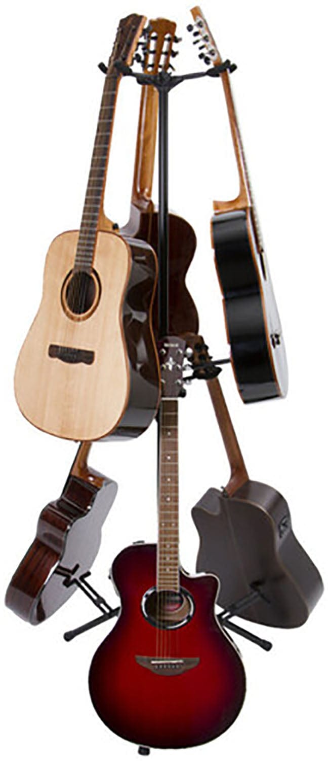 On-Stage GS7652B Six-Guitar Stand - Space-Saving Solution for Guitar Enthusiasts