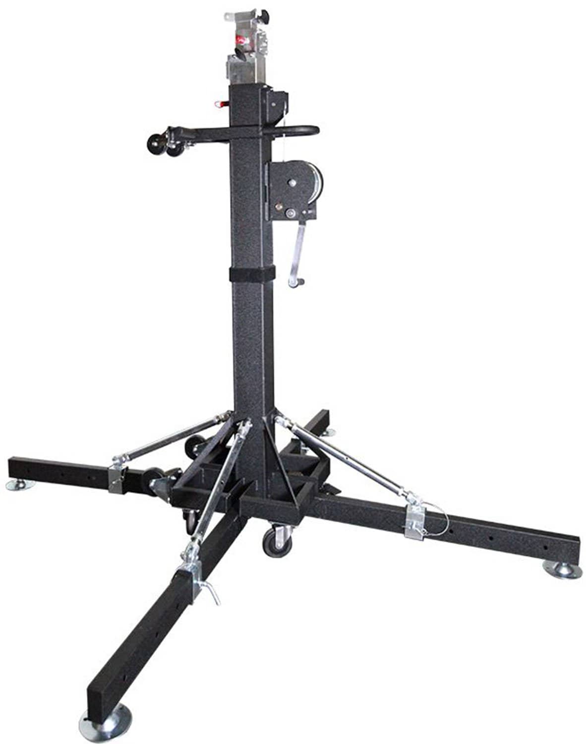 Powerful ST180 Heavy Duty Truss Crank Stand with Outriggers for Maximum Exposure