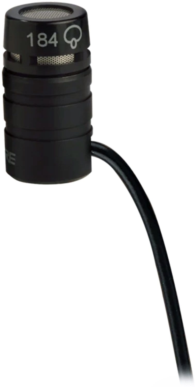Shure WL184SHU Supercardioid Lavalier Microphone with TA4F Connector - Professional Audio Solution