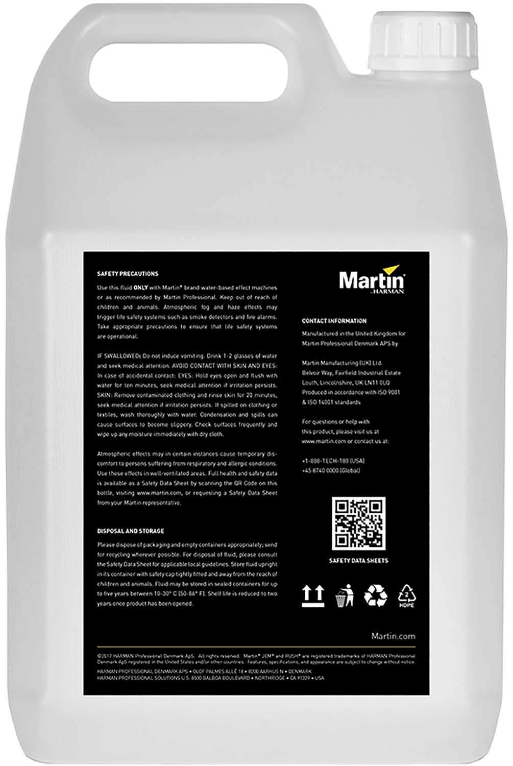 Martin Rush & Thrill 5L Haze Fluid - The Ultimate Lighting Enhancement