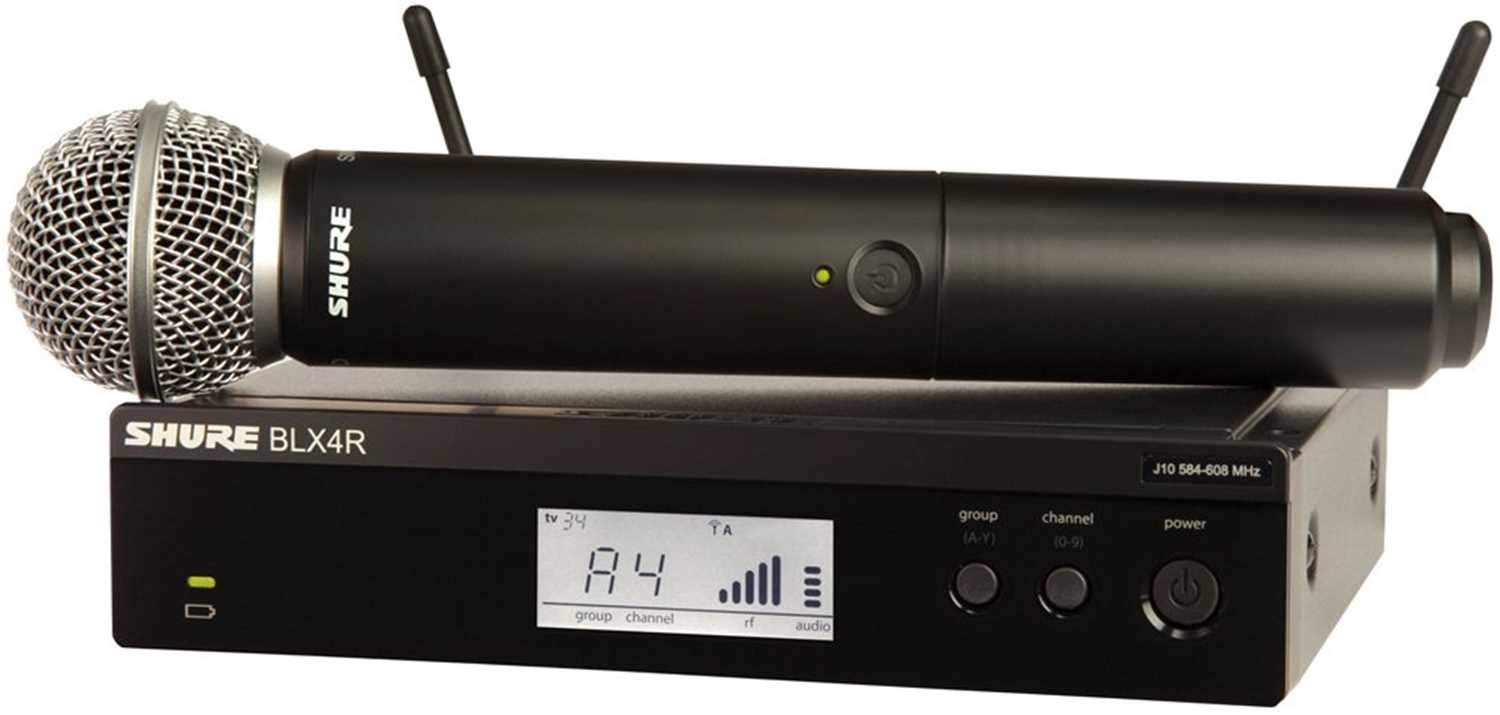 Shure BLX24R SM58 Rackmount Handheld Wireless Microphone - The Ultimate Sound Solution for Performers