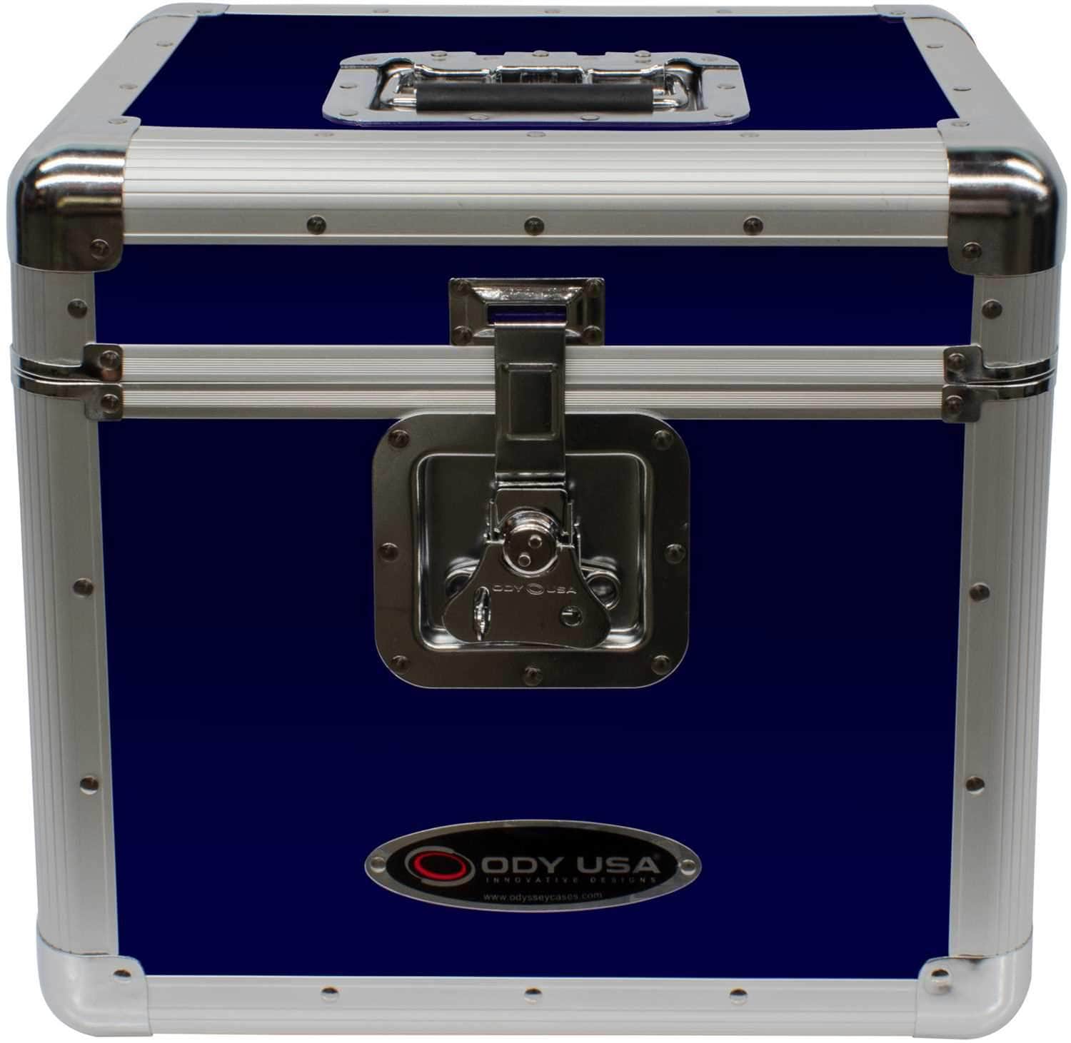 Odyssey KLP2BLU Krom Blue Stackable 12-Inch LP Case - Store Your 70 Records in Style