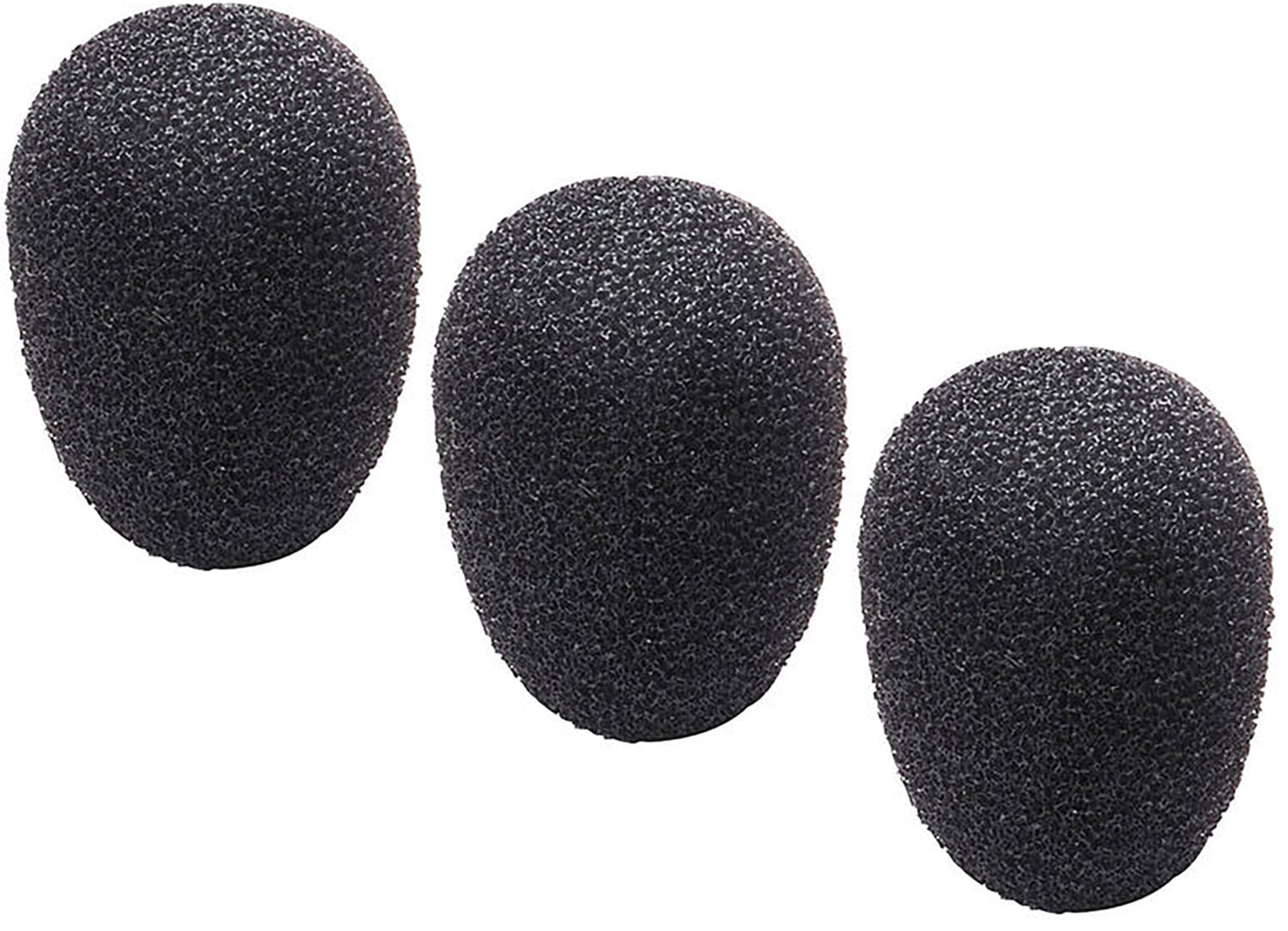 Audio-Technica AT8171 Black Foam Windscreens 3-Pack for BP892X, BP893X, BP894X Microphones - Enhance Your Audio Now!