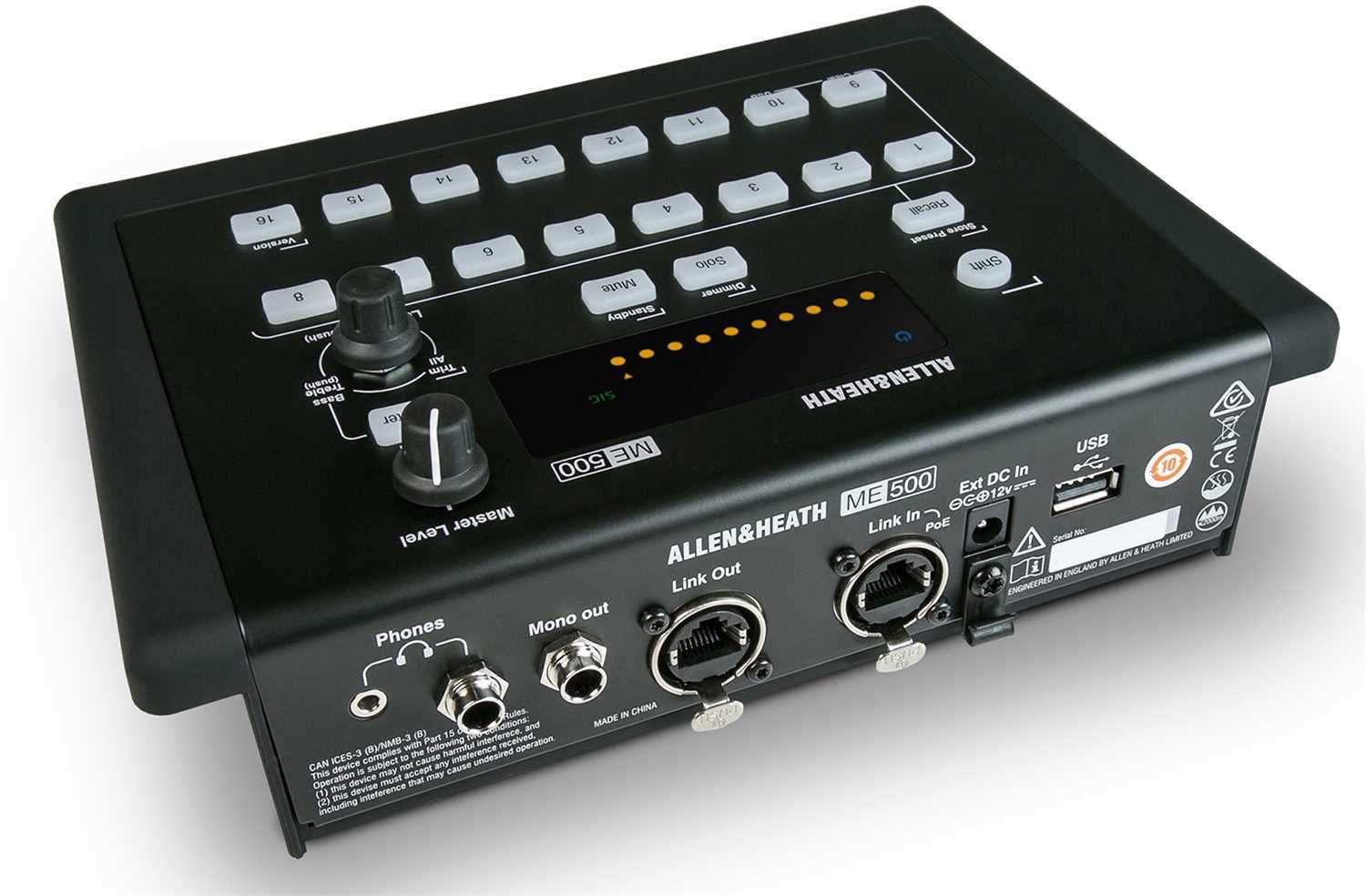 Allen & Heath ME-500: Your Ultimate 16-Channel Personal Monitor Mixer