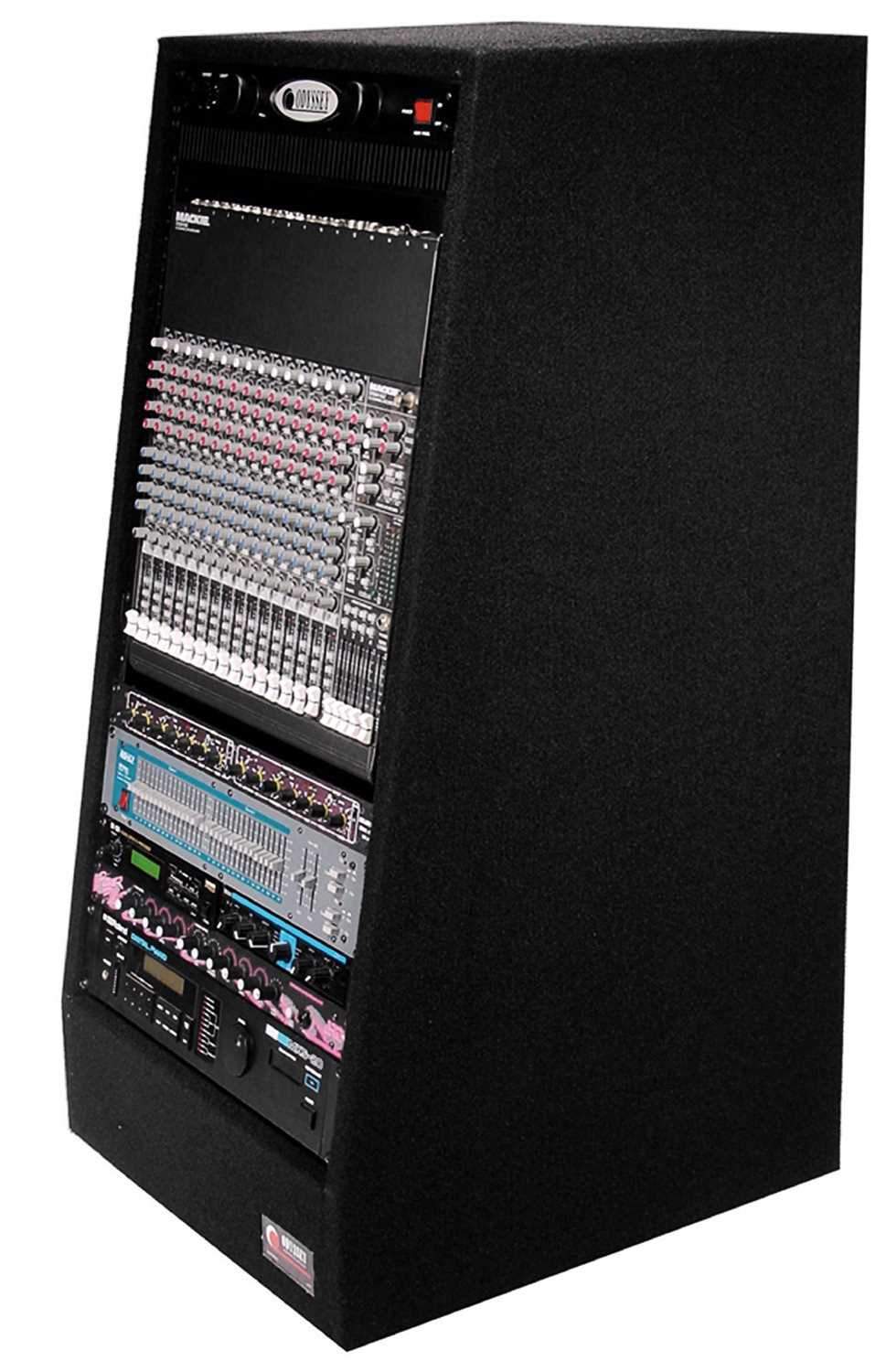 Odyssey CRS20W 20U Rolling Carpeted Slant Rack - Your Studio's Perfect Solution