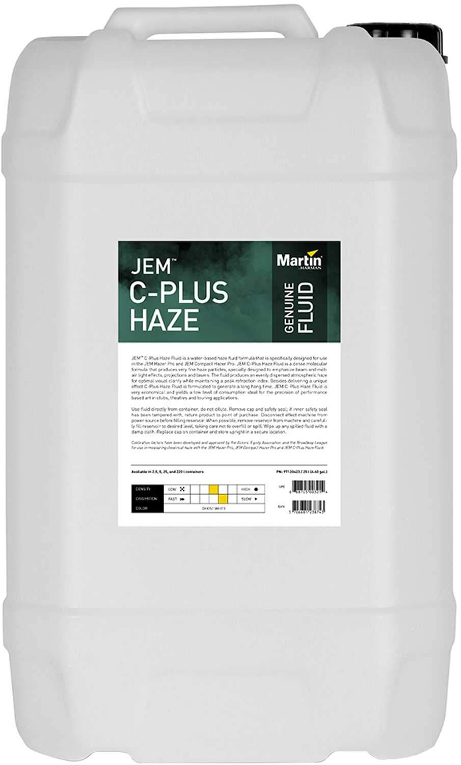 Martin JEM C-Plus 25L Ultra-Fine Haze Fluid for Stunning Visual Effects