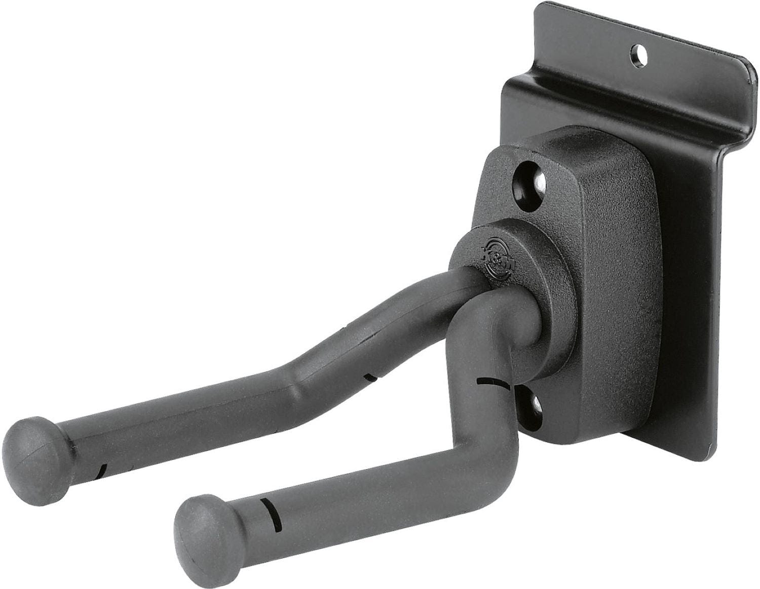 K&M Guitar Slatwall Mount - Black: Secure & Stylish Holder