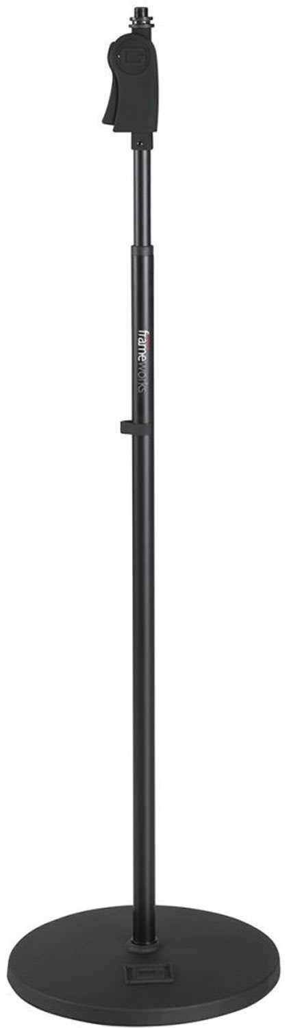 Gator GFWMIC1001 Round 10-Inch Base Microphone Stand with Deluxe Clutch - The Ultimate Studio Essential