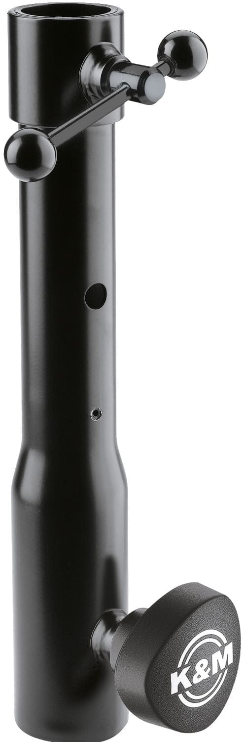 K&M 66360.000.55 Sleek Connection Sleeve for Lighting Crossbars & Spotlights - Black