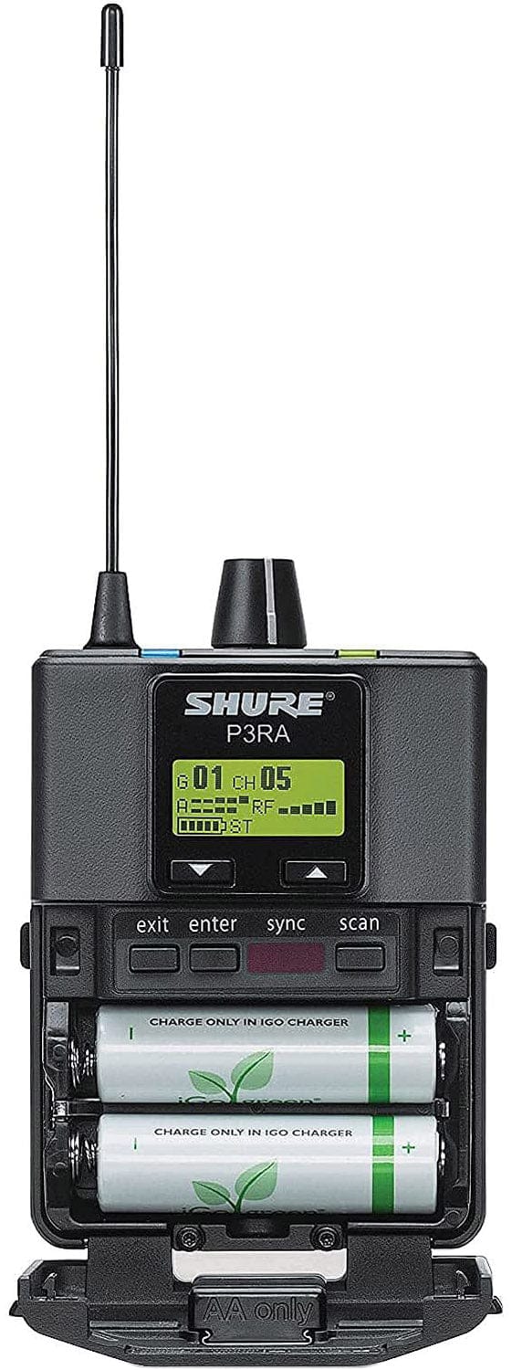 Shure P3TRA215CL-G20 Wireless Personal Monitor System for PSM300 - Clear, High-Performance G20 Band
