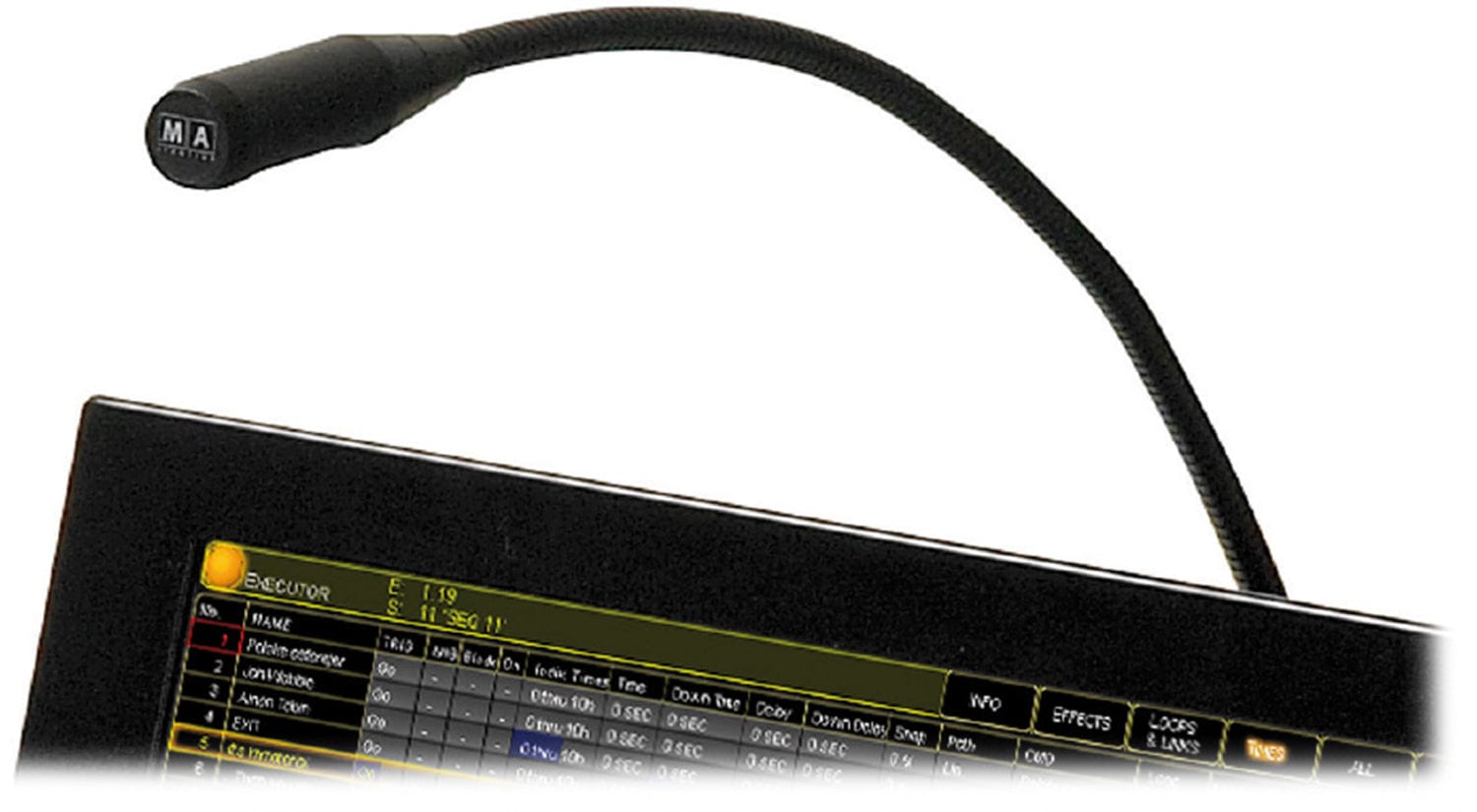 MA Lighting MA120122 4-Pin LED Desk Lamp - The Ultimate Lighting Companion for grandMA2 Consoles