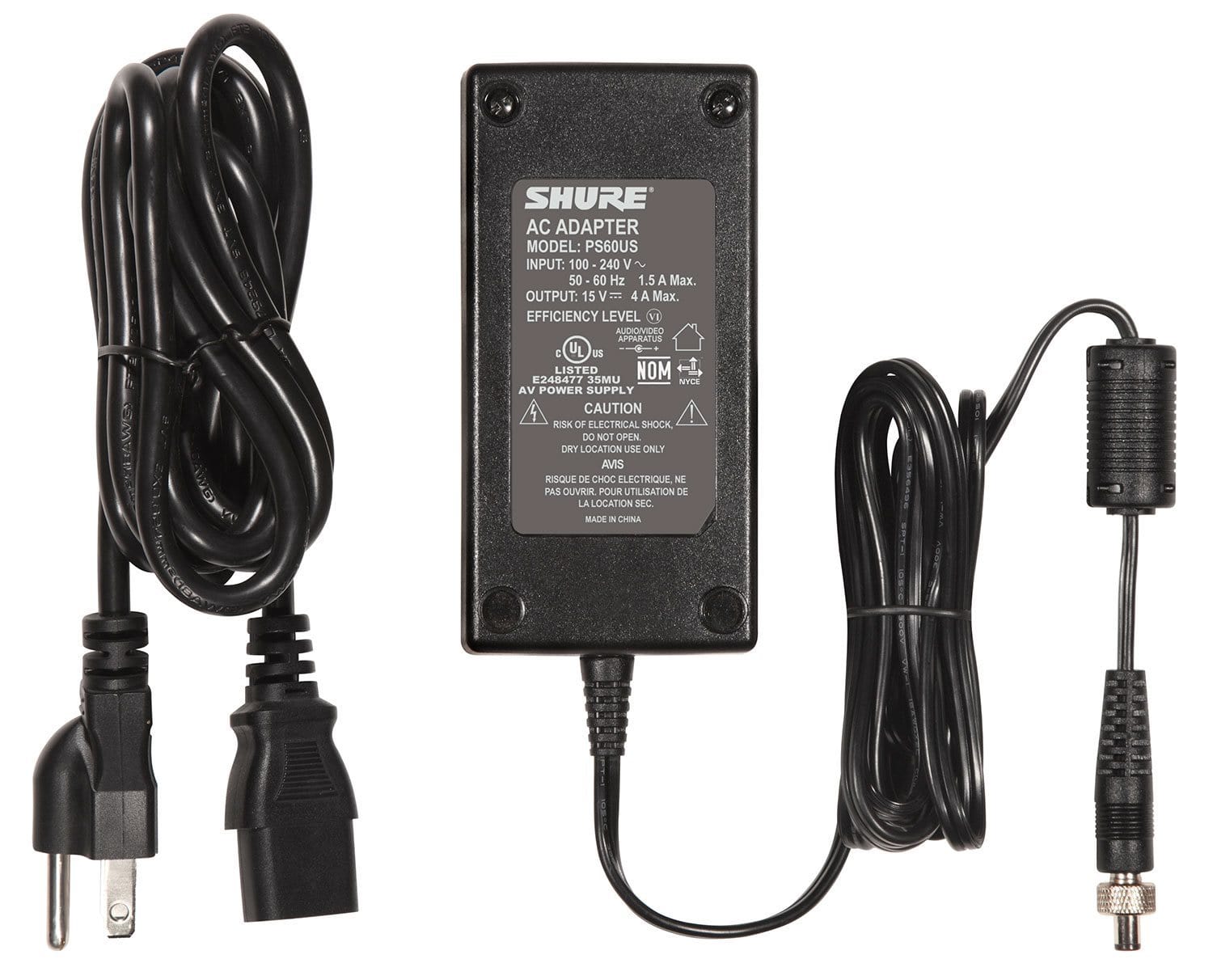 Power Up Your Shure UA844US with This Essential Replacement In-Line US Power Supply