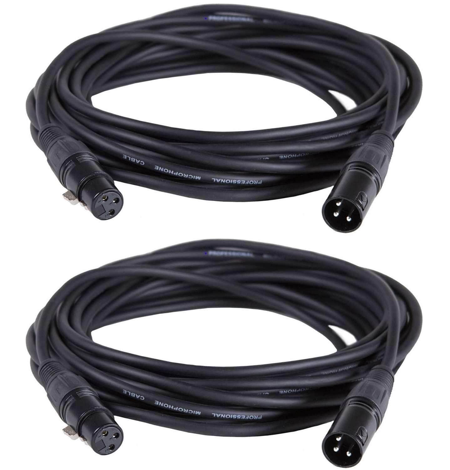 Solena Pro 25 Ft XLR Microphone Cable Pair - Your Ultimate Sound Connection