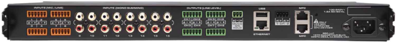 Q-SYS MP-M80 Digital Mixer: Your All-in-One Solution for Business Music and Paging