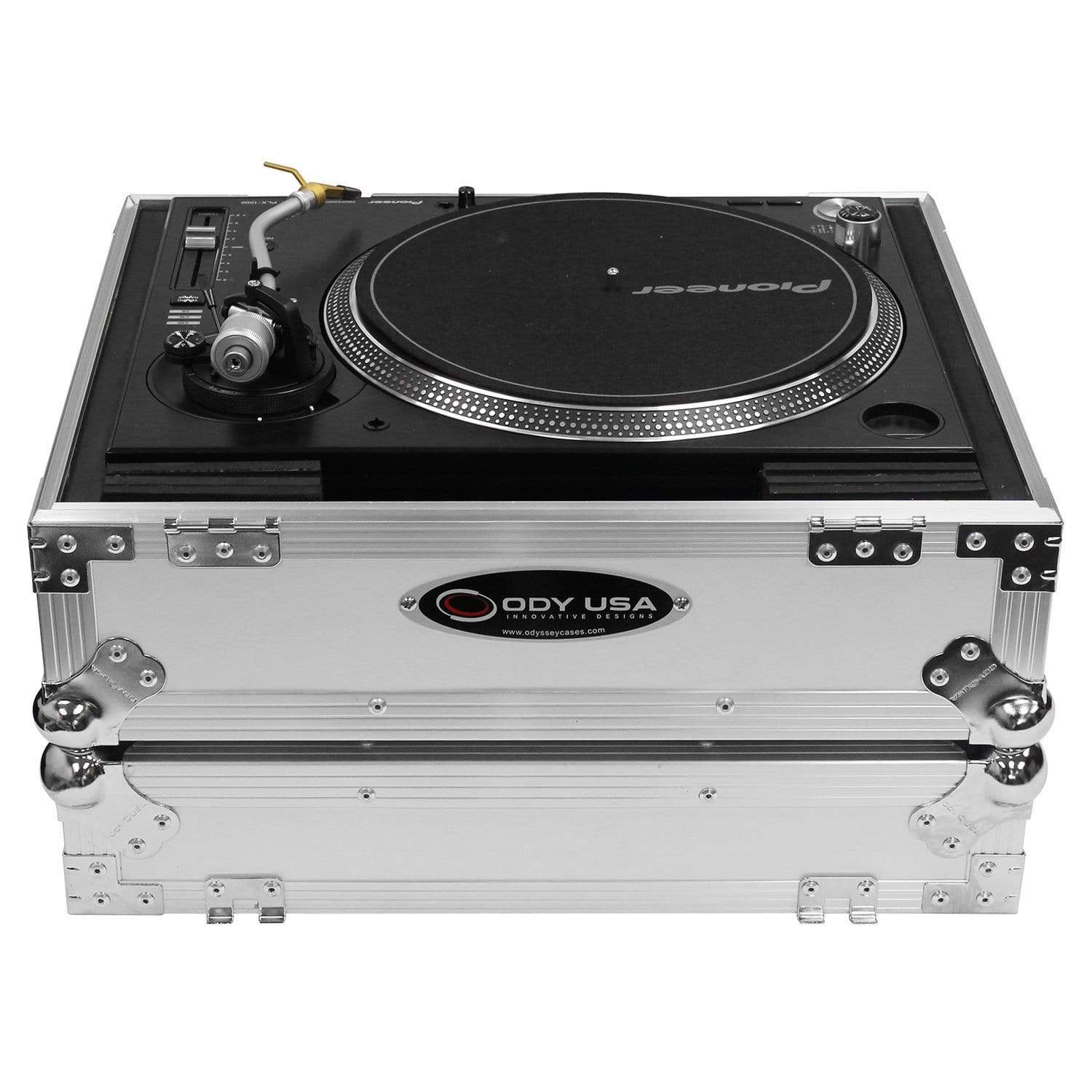 Odyssey FZ1200WT 1200 Style White Turntable Protection Case - Your Turntable's Guardian