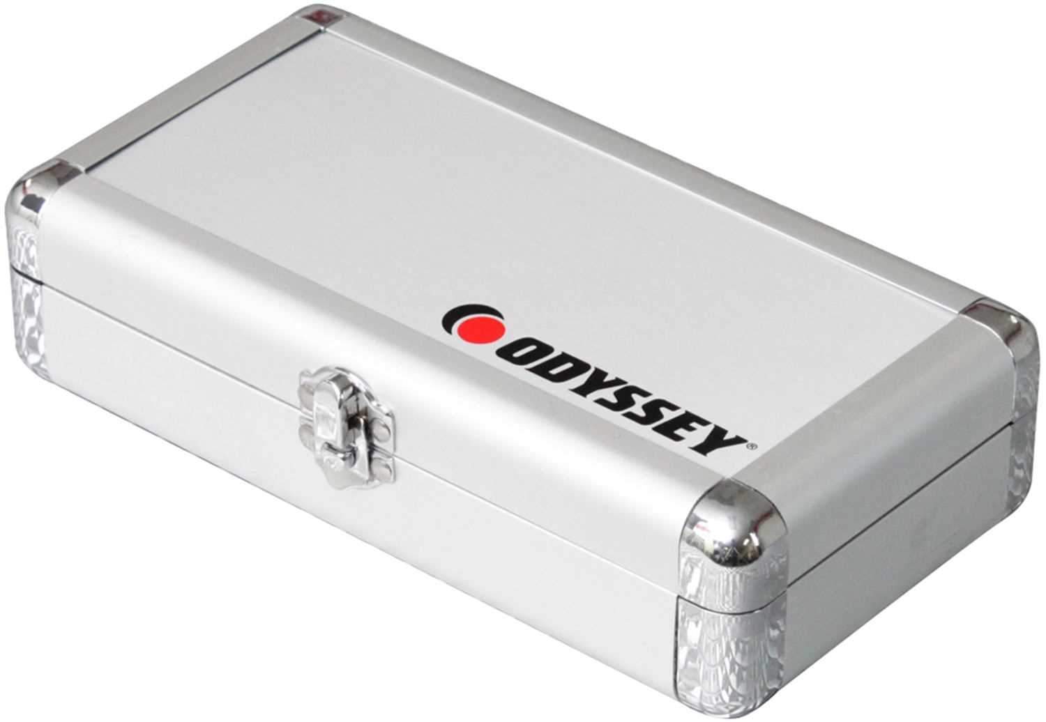 Odyssey KCC4PR2SL Krom Silver Turntable Cartridge Case - Keep Your 4 Cartridges Safe