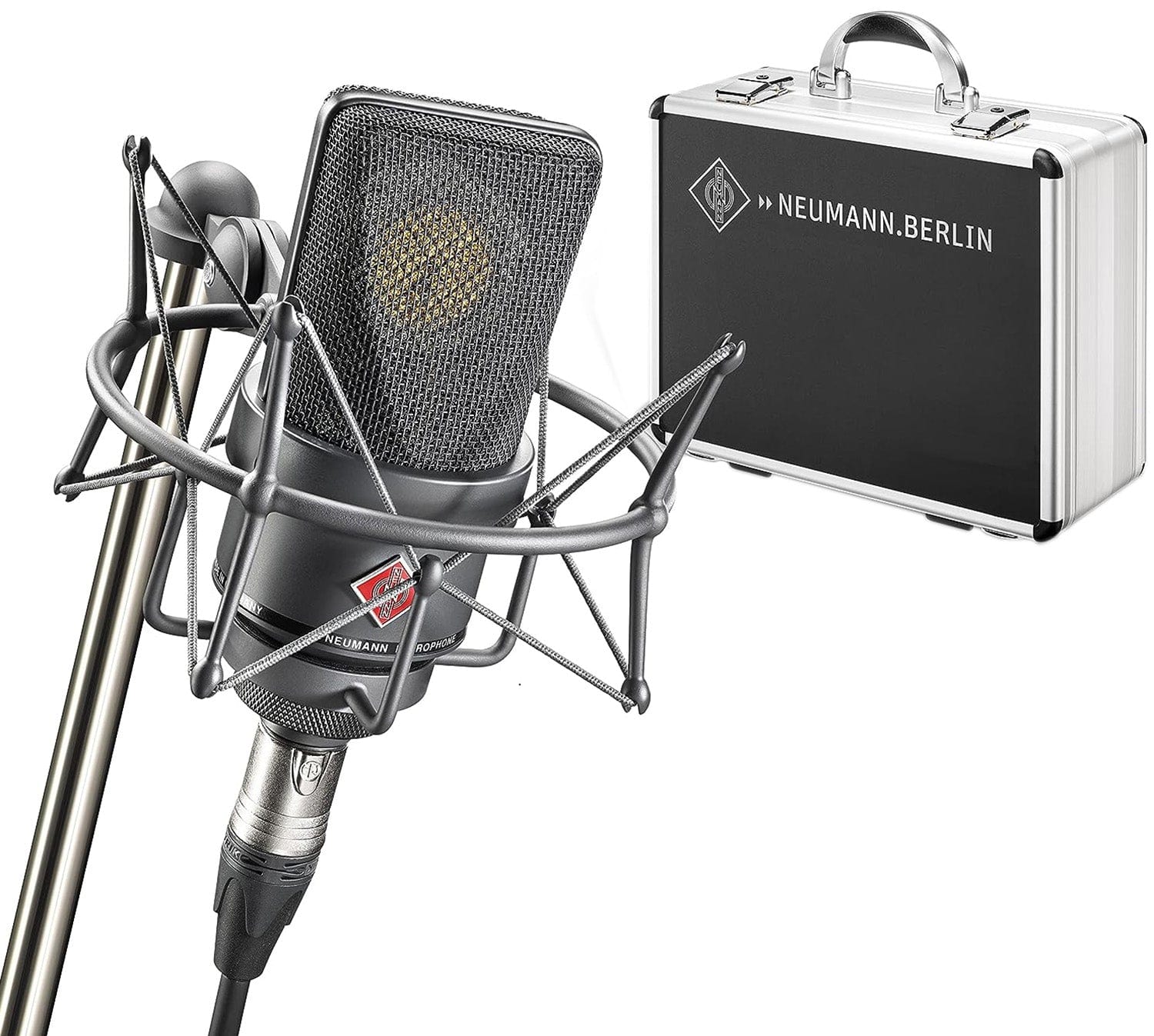 Neumann TLM-103-MT-SET Matte Black Condenser Microphone Bundle with EA 1 Shockmount and Aluminum Case