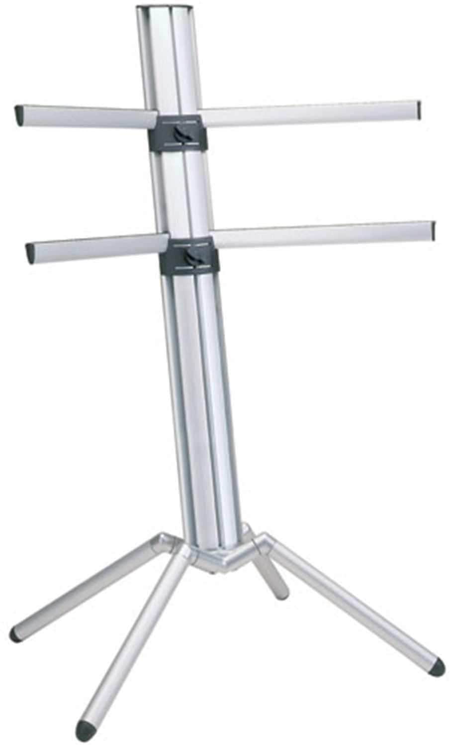K&M 1885000030 Silver Spider Keyboard Stand - Revolutionize Your Setup!