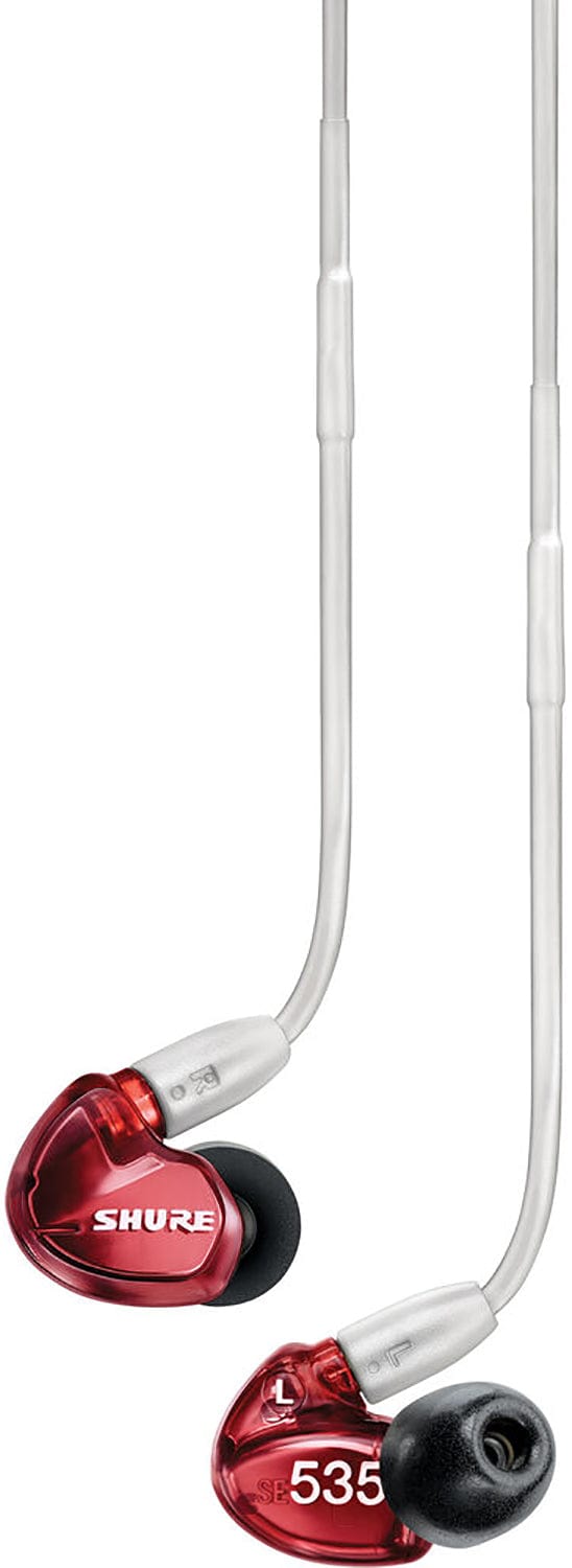 Shure SE535LTD Red In-Ear Monitor Earphones - Immerse in Stunning Sound