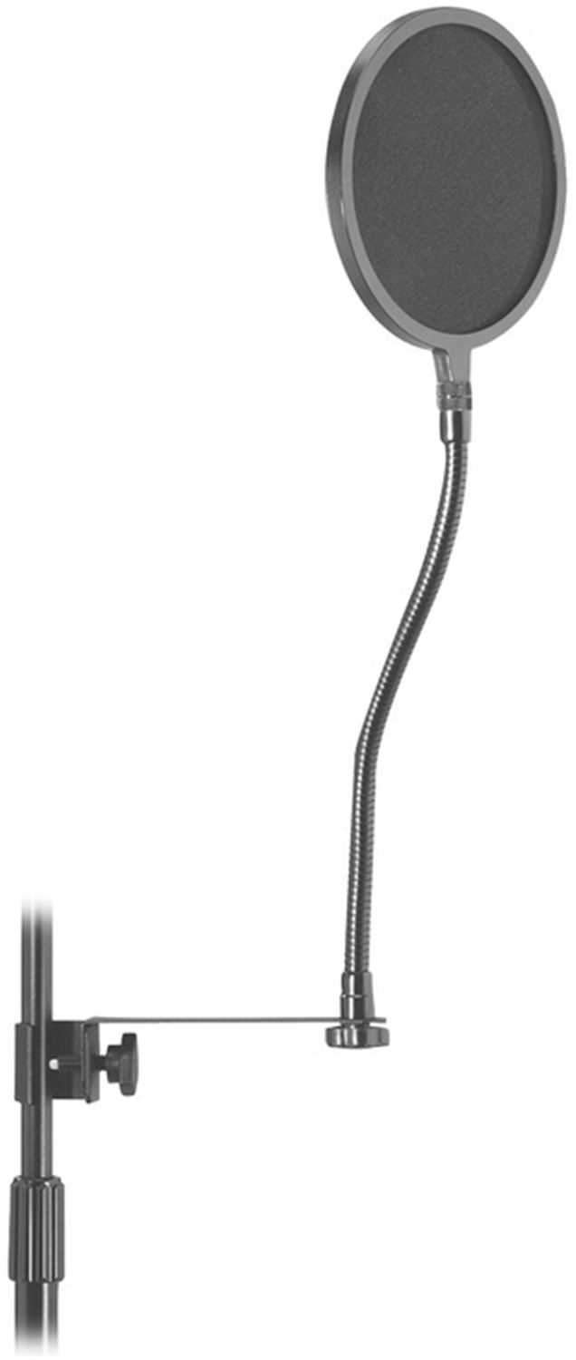 On-Stage ASVS6-GB 6-Inch Premium Gooseneck Clamp Pop Filter for Crystal Clear Sound