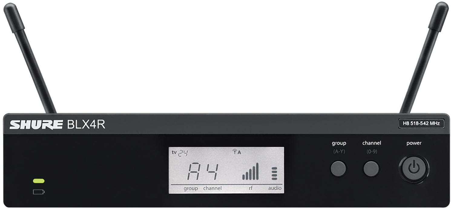 Shure BLX14R Wireless Rack-mount Instrument System - J11 Band: Professional Sound, Easy Setup, Long Battery Life
