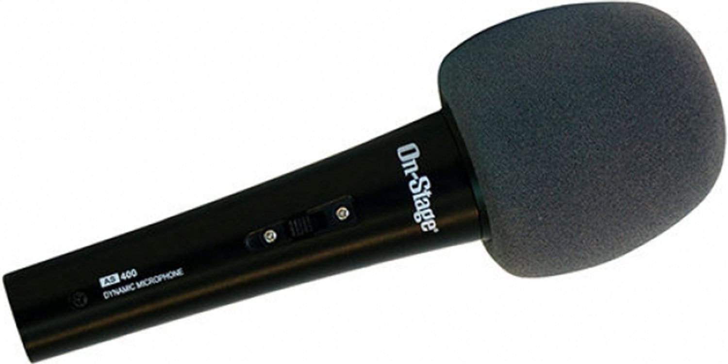 On-Stage ASWS58-GRY Premium Foam Windscreen for Clearer Sound