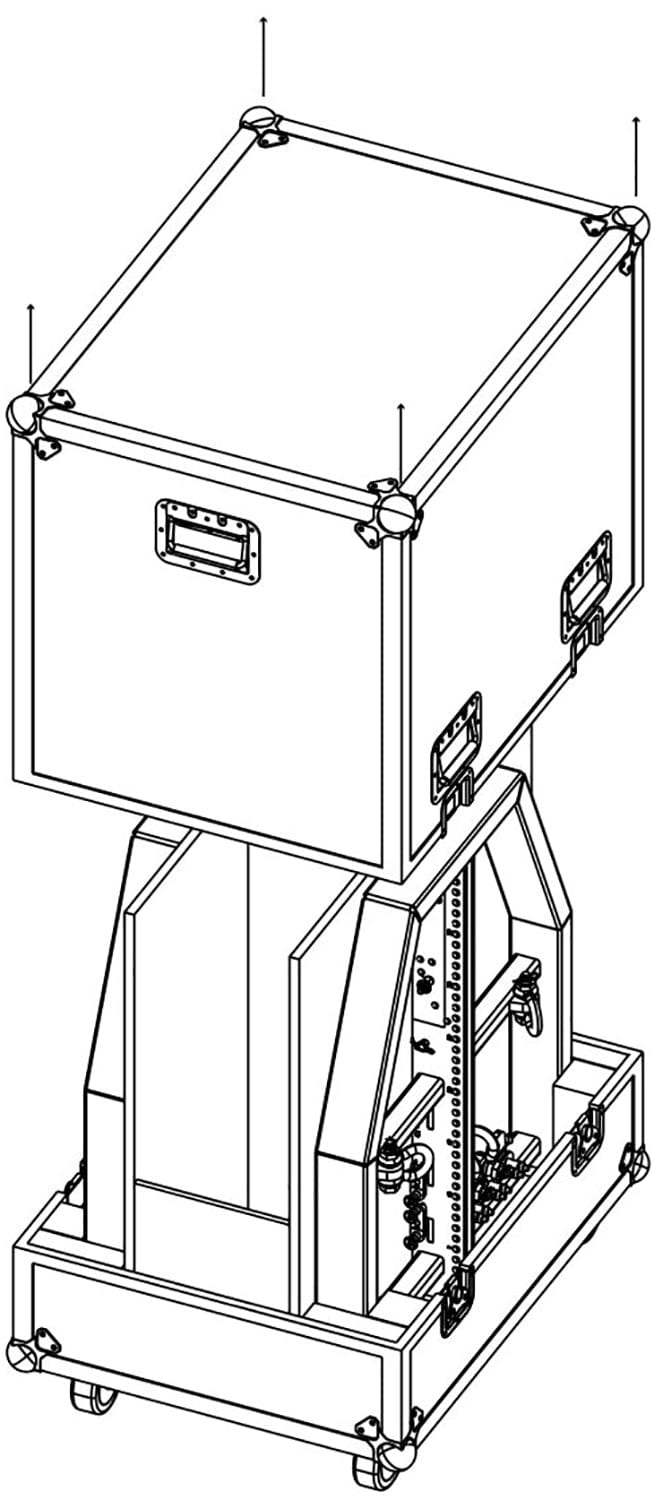 D&B Audiotechnik E7465.000 Touring Case: Your Reliable V-Series Flying Frame Protector