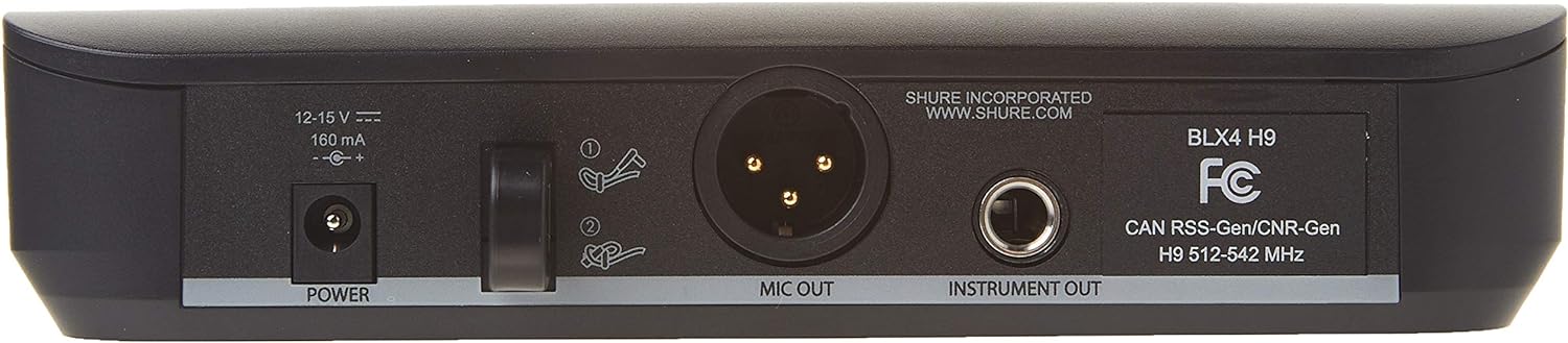 Shure BLX4 H9 Band Wireless Receiver - Ideal for Small Venues