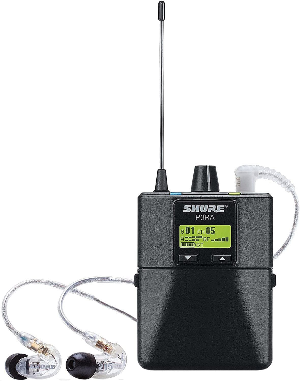 Shure P3TRA215CL-G20 Wireless Personal Monitor System for PSM300 - Clear, High-Performance G20 Band