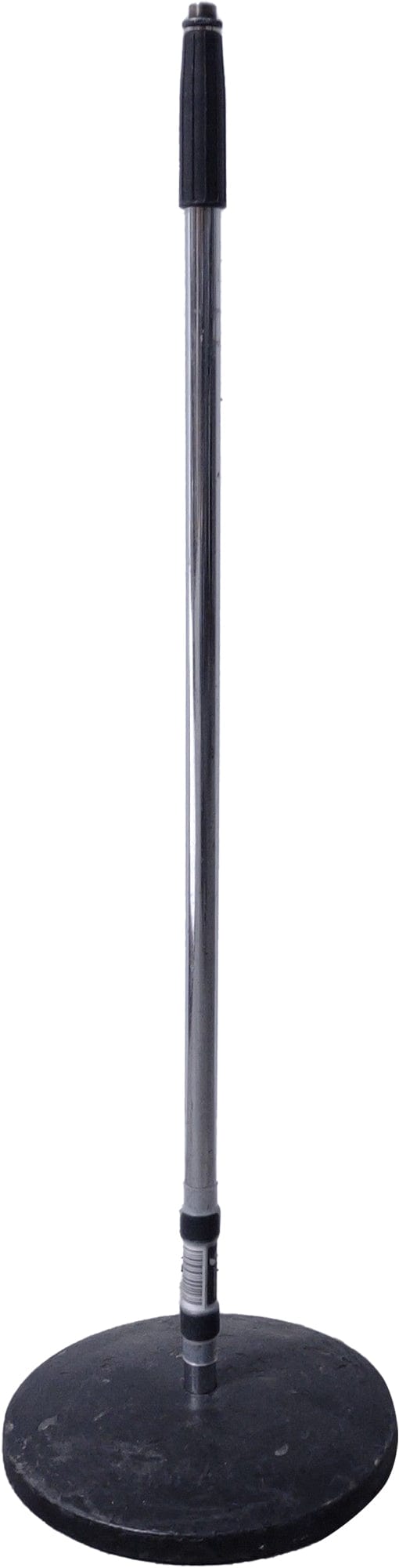 K&M Atlas Silver Straight Microphone Stand with Round Base - Your Perfect Recording Partner
