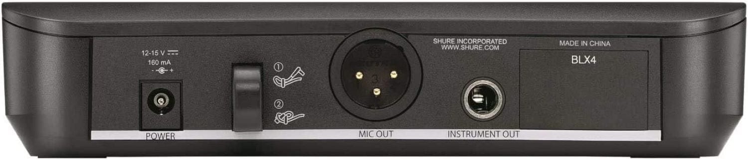 Shure BLX14 Wireless Instrument System with Beta 98H/C Clip-on Gooseneck Microphone - The Ultimate Choice for Exceptional Audio Performance on Stage
