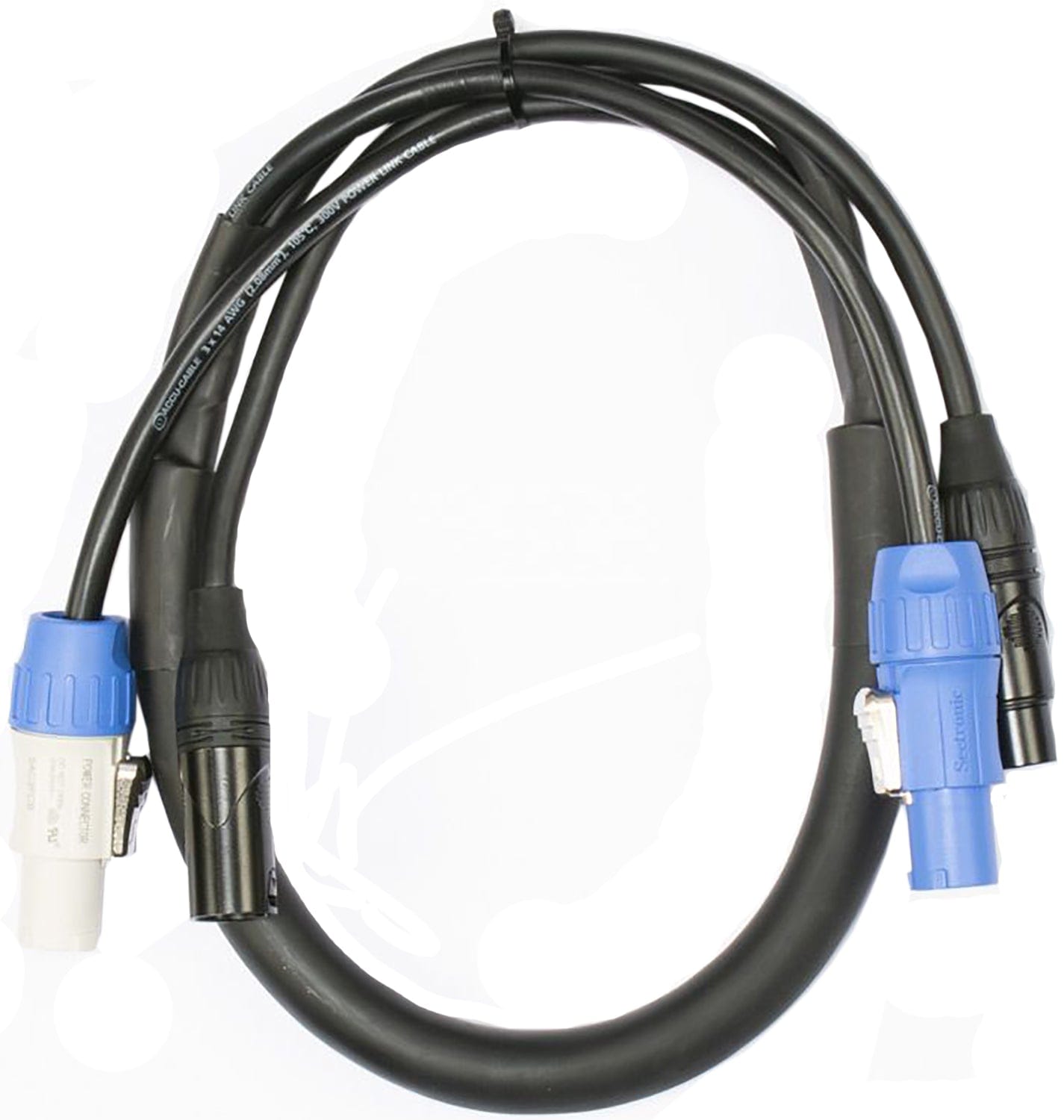 Accu-Cable AC5PPCON3 3-Foot 5-Pin XLR DMX Link Cable - Your Lighting Connectivity Pro