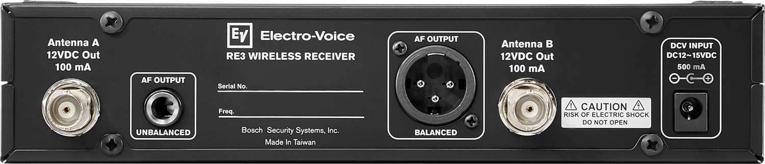 Electro-Voice RE3-RX-5H Professional Half Rack Receiver