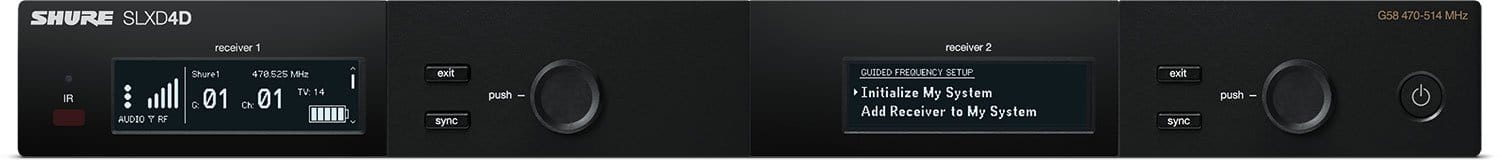 Shure SLXD4D H55 Dual-Channel Digital Wireless Receiver - Unleash Your Audio Potential