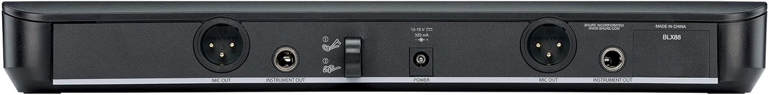 Shure BLX88 Dual Wireless Receiver - H11 Band: Unbeatable Performance for Your Wireless System