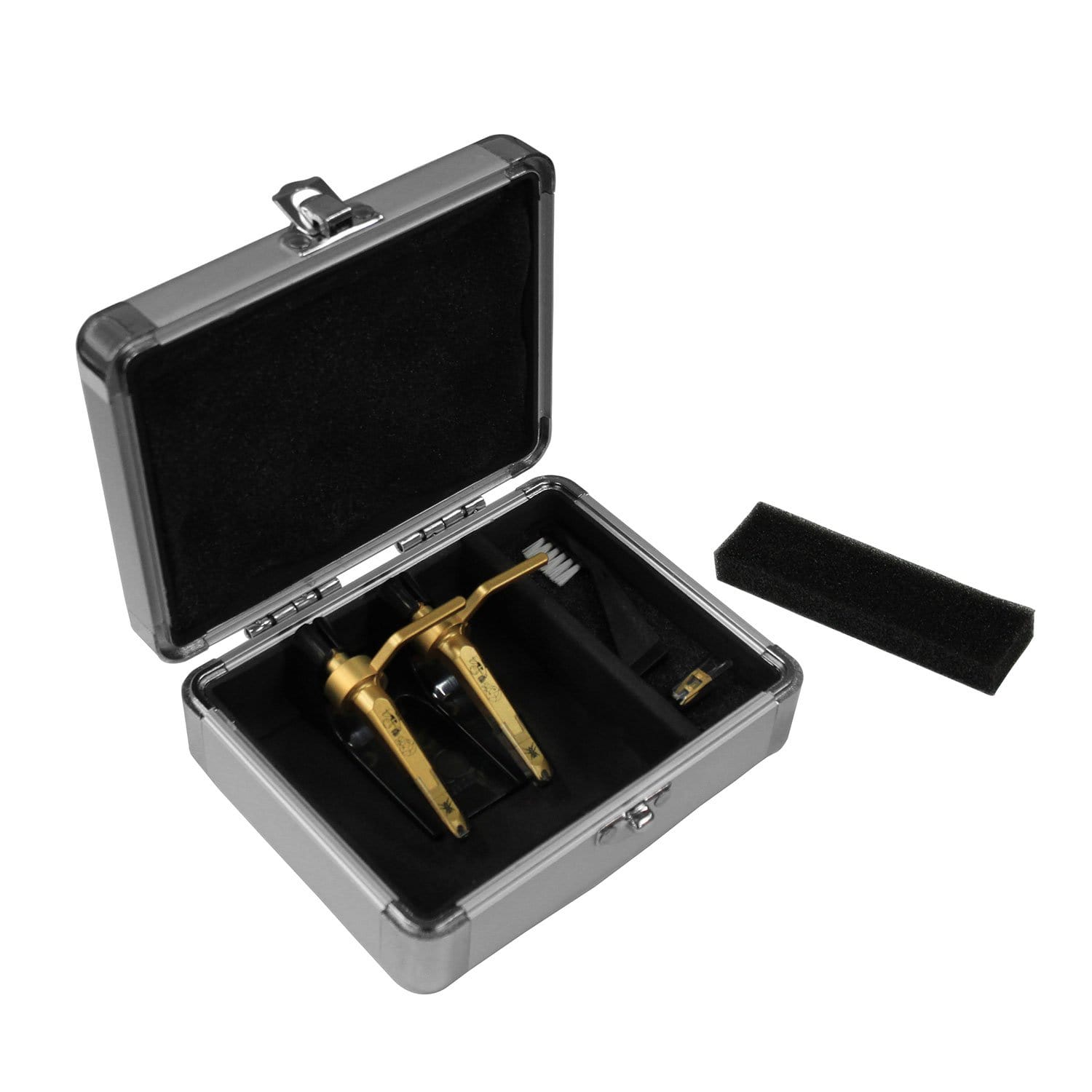 Odyssey Krom Silver Diamond Case for 2 DJ Cartridges - Your Ultimate DJ Cartridge Protector