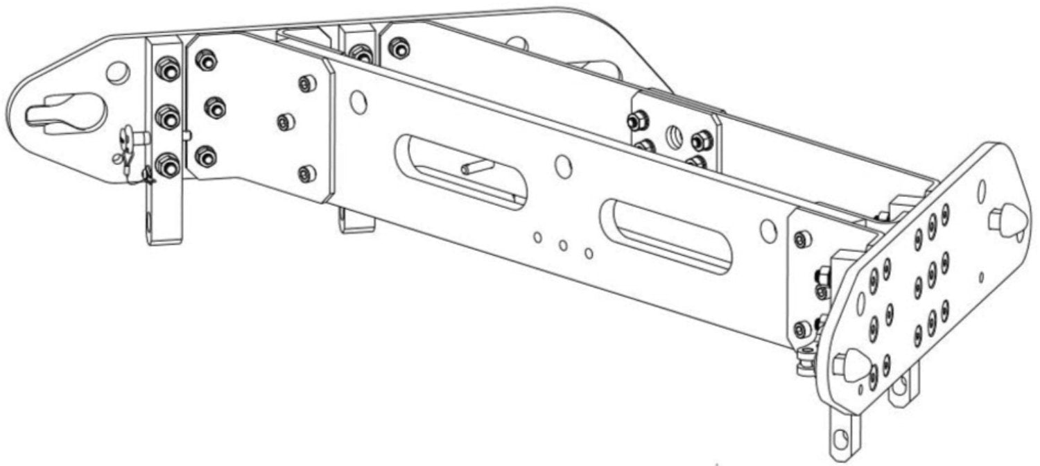 EAW 2041774 Flybar for Anya Speaker Module - Secure and Optimized Mounting Solution