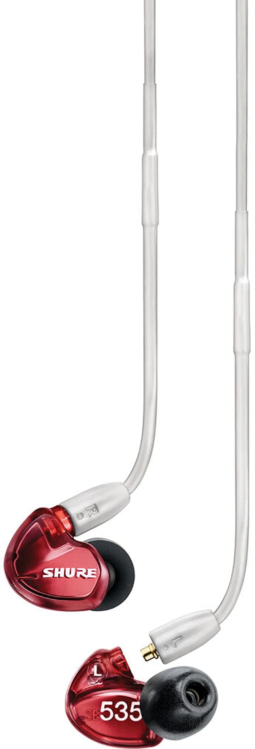 Shure SE535LTD Red In-Ear Monitor Earphones - Immerse in Stunning Sound